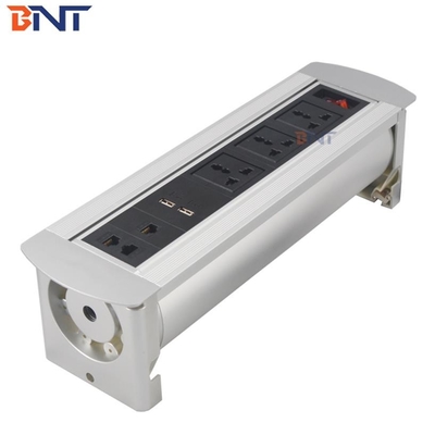 with three universal  power automatic flip up socket used in high-tier office room MK1135