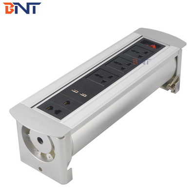 with three universal  power automatic flip up socket used in high-tier office room MK1135