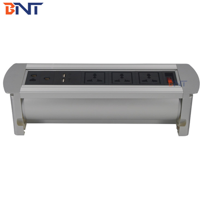 with three universal  power automatic flip up socket used in high-tier office room MK1135