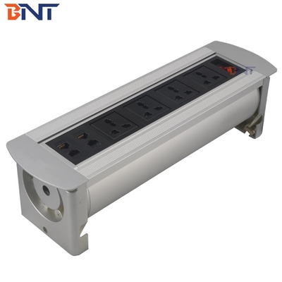 four network  interface used in office room  manual flip up socket  MK1144