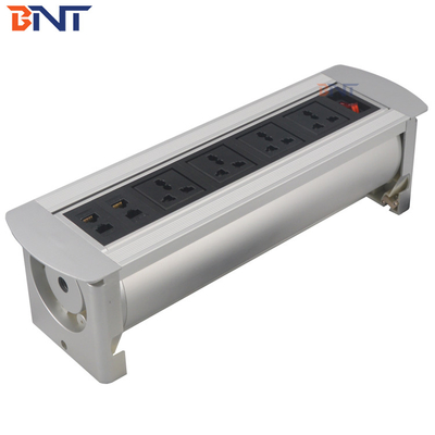 four network  interface used in office room  manual flip up socket  MK1144