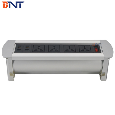 four network  interface used in office room  manual flip up socket  MK1144