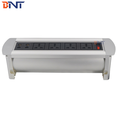 four network  interface used in office room  manual flip up socket  MK1144