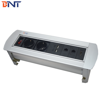 EU standard power hidden manual flip up socekt used in training room MK9722EU