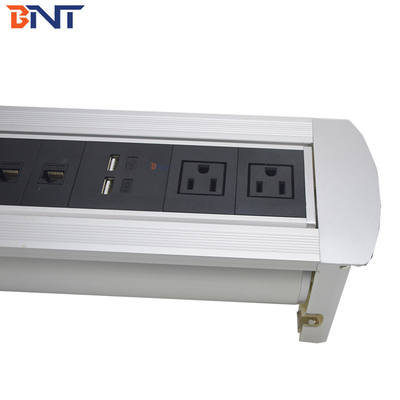 double US power hidden desktop socket used in  meeting room MK8221US