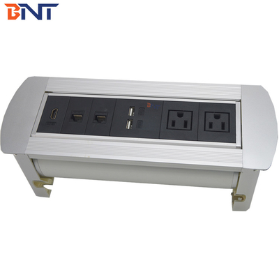 double US power hidden desktop socket used in  meeting room MK8221US