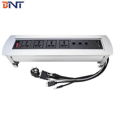 Black  Matt Top Panel  table hidden socket  For  Hotel Room