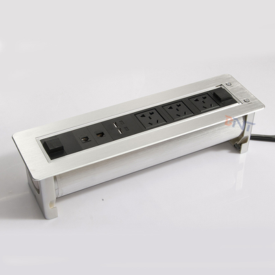 one piece available customized motorized desk socket used in meeting room EK6306