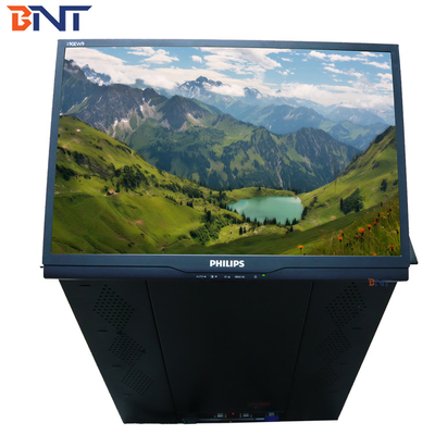 Desktop Computer Lift / Motorized Elevator Monitor Tilting Angle 45 - 60 Degree