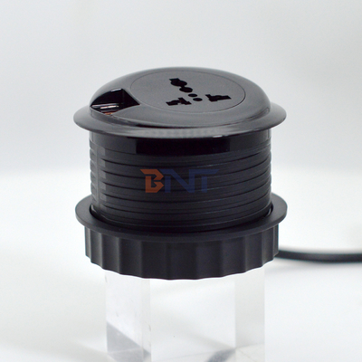 80mm Round Electrical Plugs & Eu Sockets Standard Outlets with USB Charging Type-C Port
