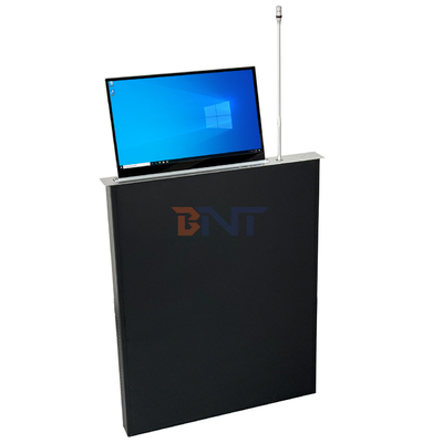 Intelligent Flush Mount Retractable Screen LCD Monitor Lift Fast Lifting Built-in Microphone for Conferences