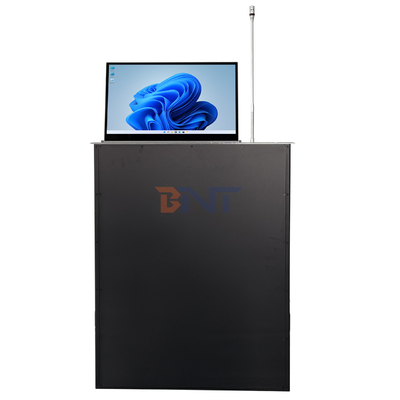 Intelligent Flush Mount Retractable Screen LCD Monitor Lift Fast Lifting Built-in Microphone for Conferences