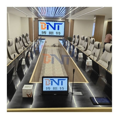 BNT Full HD Screen Low Price Motorized Retractable Monitor Lift With Mic for Conference System