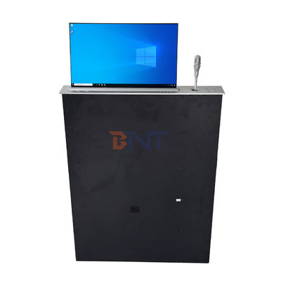 BNT Full HD Screen Low Price Motorized Retractable Monitor Lift With Mic for Conference System