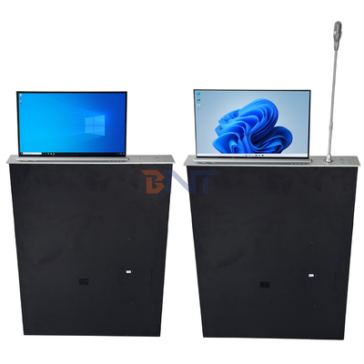 BNT Full HD Screen Low Price Motorized Retractable Monitor Lift With Mic for Conference System