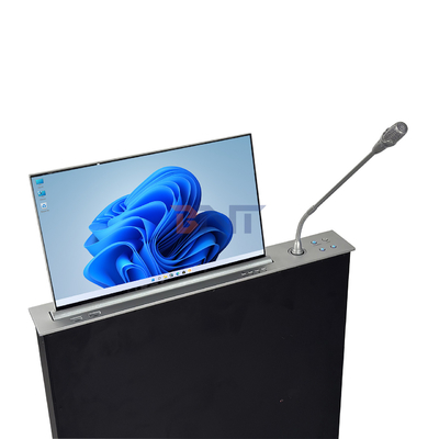 BNT Full HD Screen Low Price Motorized Retractable Monitor Lift With Mic for Conference System
