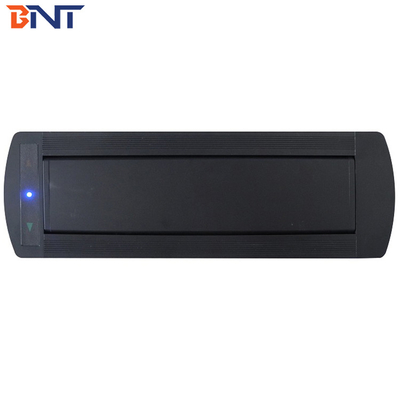 The Black 180 Degrees Overturn Angle Manual Tabletop Pop Up Media Connector With OEM/ODM