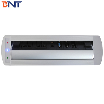 Automatic Desktop Multimedia Outlet  Silver With 1* VGA / 1* HDMI