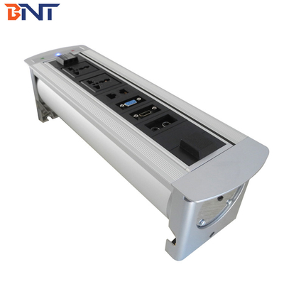 Automatic Desktop Multimedia Outlet  Silver With 1* VGA / 1* HDMI