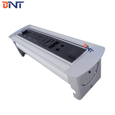 Meeting Room Touch Press Switch Flash Silver Desk Flip Up Media Outlet