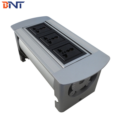 With 180 Degree Overturn Angle  Company Desktop Flip Up Outlet Jack