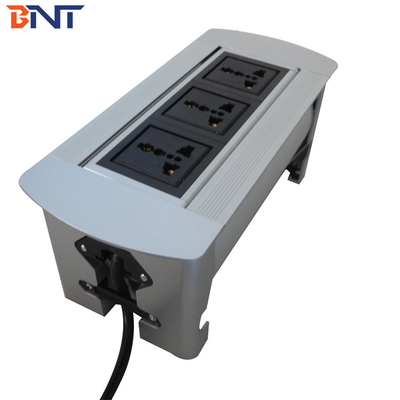 With 180 Degree Overturn Angle  Company Desktop Flip Up Outlet Jack