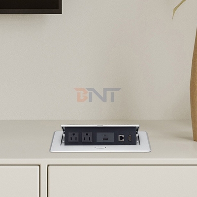BNT US Power Multifunctional USB Desktop Power Outlet Plug Type Furniture Installation for Smart Home with HDMI