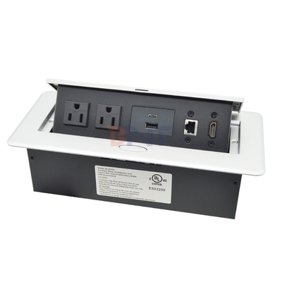 BNT US Power Multifunctional USB Desktop Power Outlet Plug Type Furniture Installation for Smart Home with HDMI