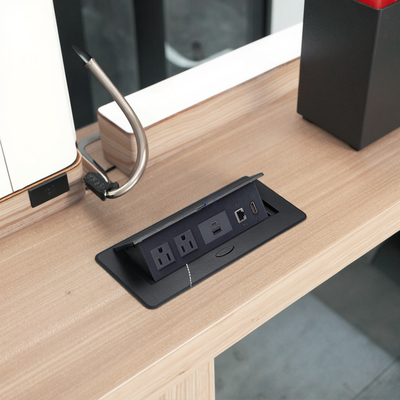 BNT US Power Multifunctional USB Desktop Power Outlet Plug Type Furniture Installation for Smart Home with HDMI