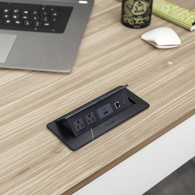 BNT US Power Multifunctional USB Desktop Power Outlet Plug Type Furniture Installation for Smart Home with HDMI