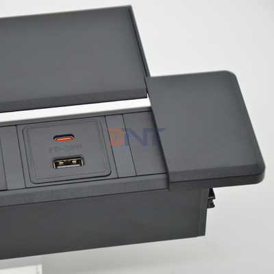 CE Approved Desktop EU Power Outlets Tabletop Socket 3 AC Outlets USB Port