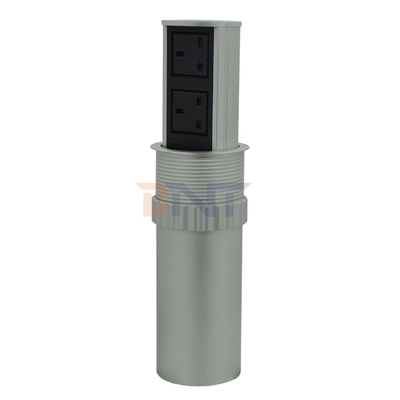 UK Plug Type Pneumatic Lifting Outlet Pneumatic Pop up Power Socket for Hidden Kitchen
