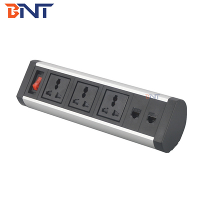 multifuncional table top outlet socket power strip/office desk mounted power and data center
