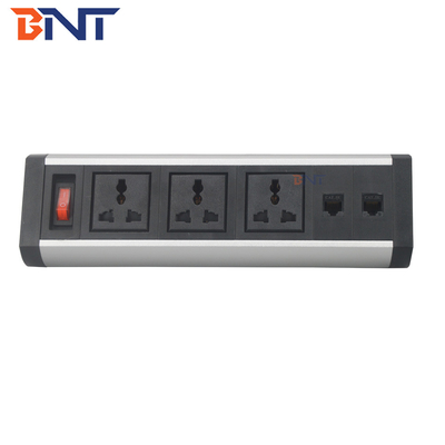 multifuncional table top outlet socket power strip/office desk mounted power and data center