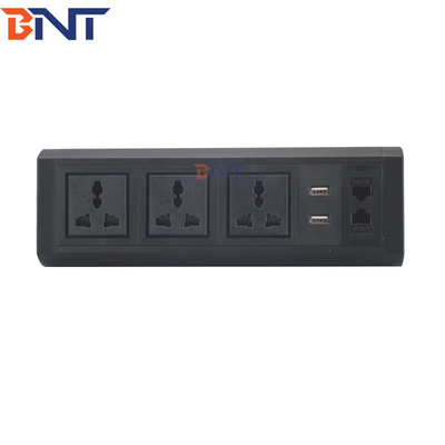 movable style with double universal power plug clamp on table socket BTS-409