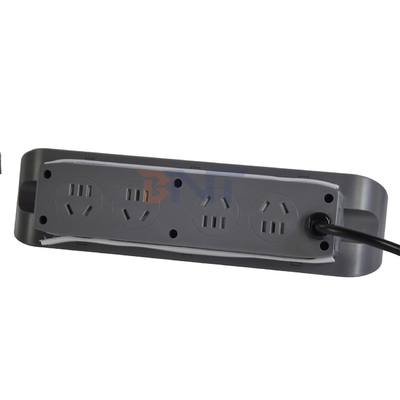 3 Panel Desktop Multifunctional Power Sockets with 8AC Electric Socket and Dual USB A+C Charging Sockets