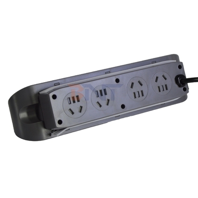 3 Panel Desktop Multifunctional Power Sockets with 8AC Electric Socket and Dual USB A+C Charging Sockets