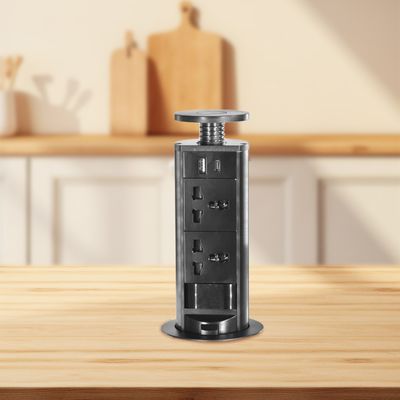 Universal Power Kitchen Socket Sacar El Enchufe De La Cocina Hidden Tabletop Pop up Kitchen Sockets for Modern Smart Kitchen
