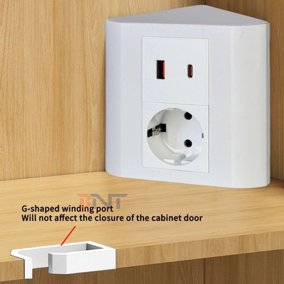 Portable Tabletop EU Socket for Office & Home IP44 with USB A+C Output Ports for Multiple Devices
