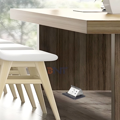Waterproof EU Power Ground Socket Slow Pop-up Hidden Floor Socket with Low Price
