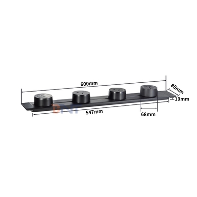 Modern Style Wall-Mounted Power Rail Track Socket Convenient Multi-Outlet Removable AC Socket for Universal UK Standards