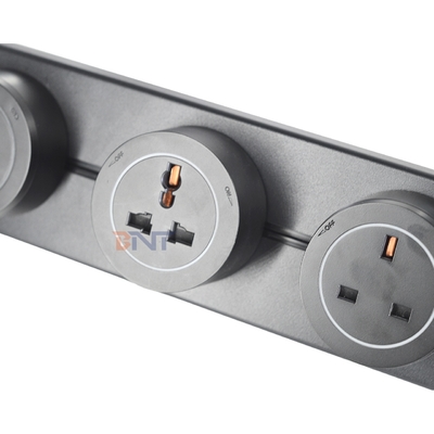 New Style Convenient Wall Mounted Multi Outlets Power Rail Track Socket Removable Power Socket