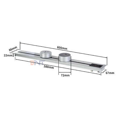 Modern Style Wall-Mounted Power Rail Track Socket Convenient Multi-Outlet Removable AC Socket for Universal UK Standards