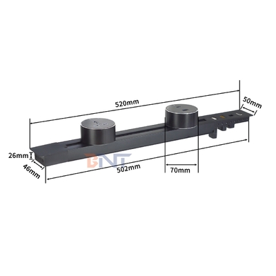 Convenient Wall-Mounted Multi-Outlet Power Rail Track Socket New Removable Aluminum Alloy Socket WIth Weak Current Interface