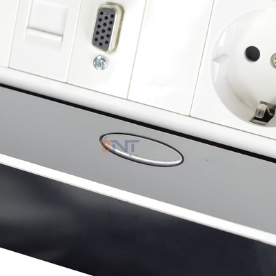 Aluminum Alloy Pop-up Tabletop Power Socket EU power socket with Modular Configurations