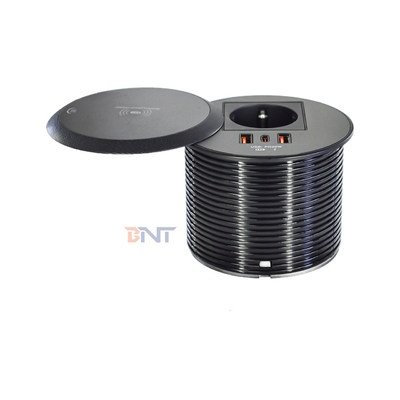 Embedded Design Table or Sofa Power Outlet EU Standard Power Socket With 2 Type A+1 Type C Charging Ports
