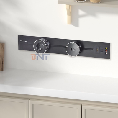 New Removable Socket Weak Current Interface Convenient Wall-Mounted Multi-Outlet Power Rail Track Socket