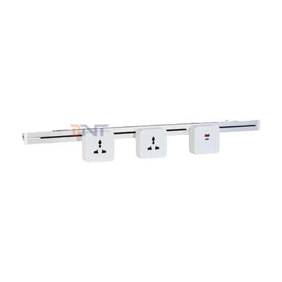 New Removable Ultra narrow track socket Convenient Wall-Mounted Multi-Outlet Power Rail Track Socket