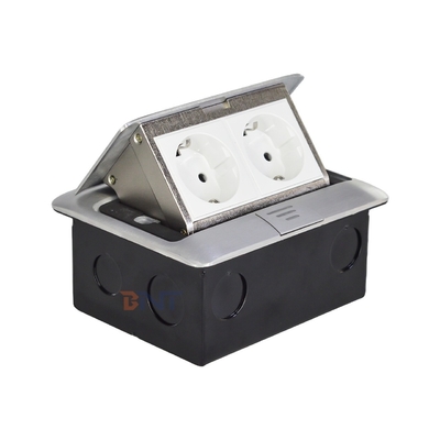Custom EU Power Ground Socket IP44 Level Waterproof Slow Pop up Floor Socket 16A Rated Current