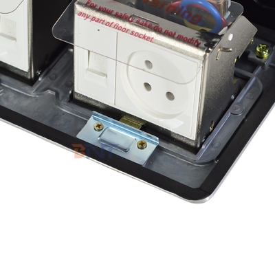 ODM/OEM Waterproof Hidden Pop-Up Type Floor Socket Box Israel Standard 2 AC Outlets Grounding Outlets
